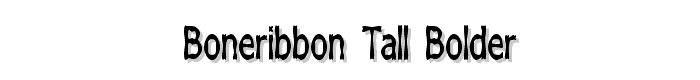 Boneribbon Tall Bolder font